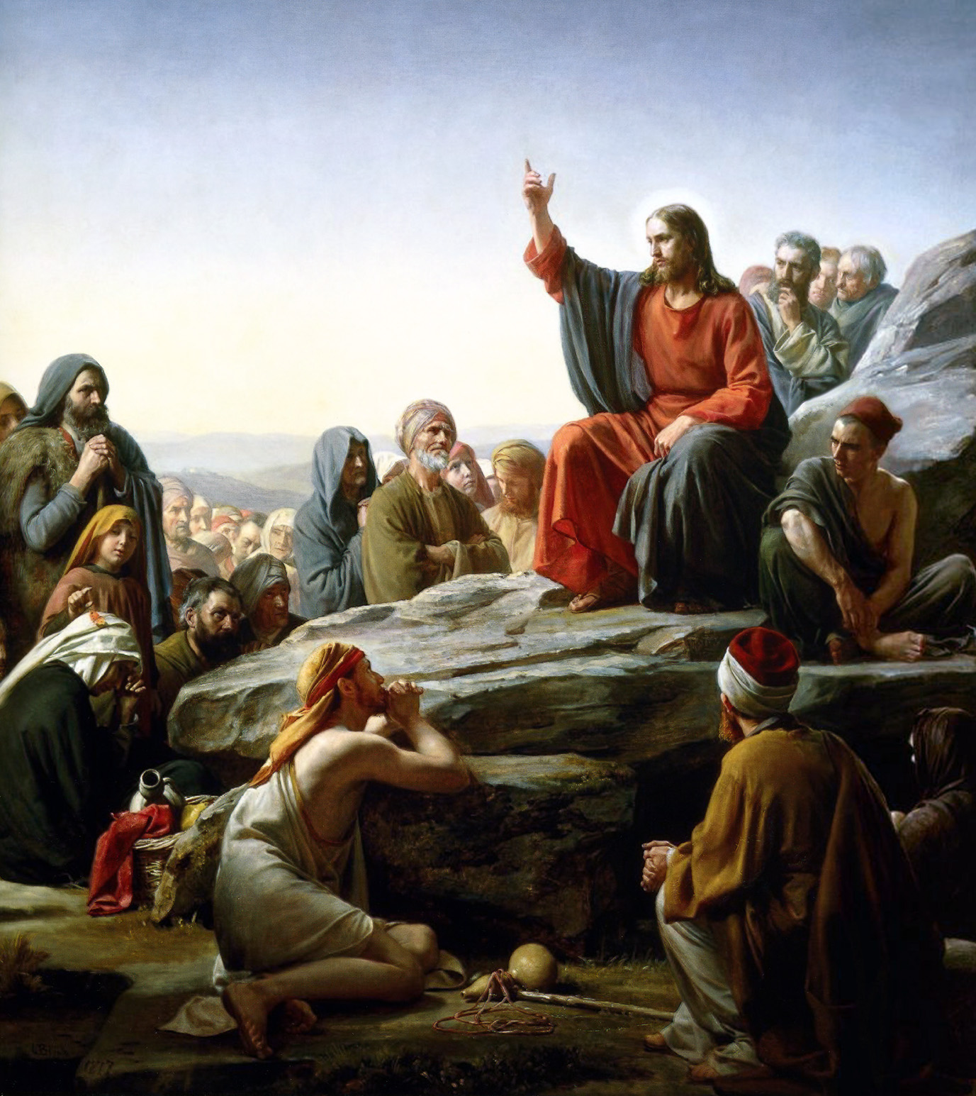 Sermon on the Mount by Carl Bloch