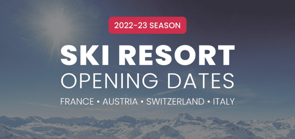 Ski Resort Opening Dates