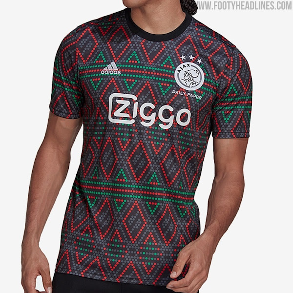 Spectacular Ajax X Daily Paper 22 23 Pre Match Collection Released Footy Headlines