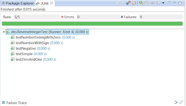 How to reverse Integer in Java - Leetcode Solutin JUnit tests