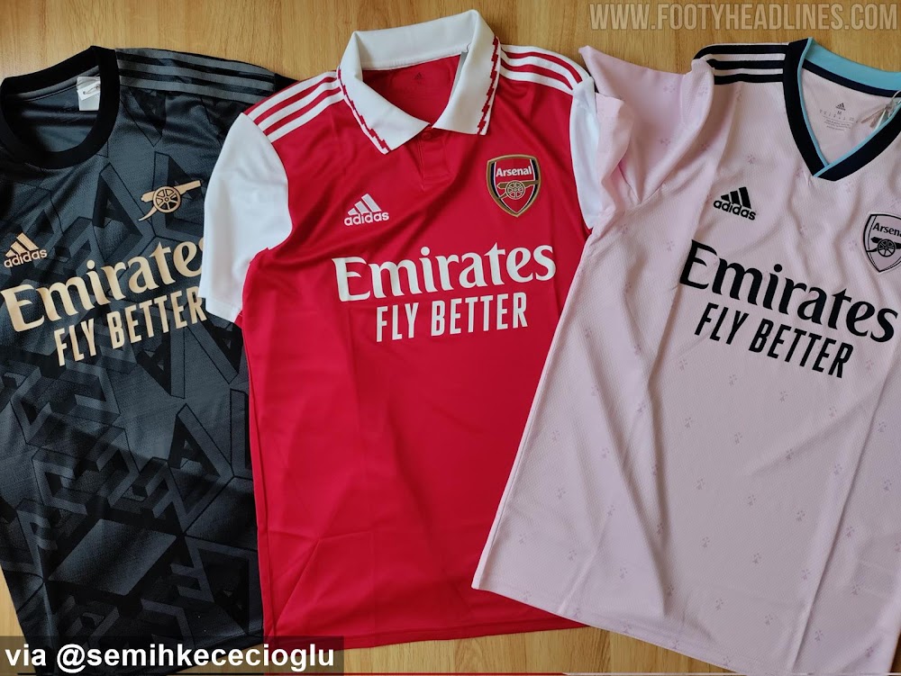 Arsenal 22 23 Home Away Third Kits Leaked Footy Headlines