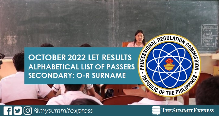 O R Passers Let Result Secondary Level October 2022 The Summit Express