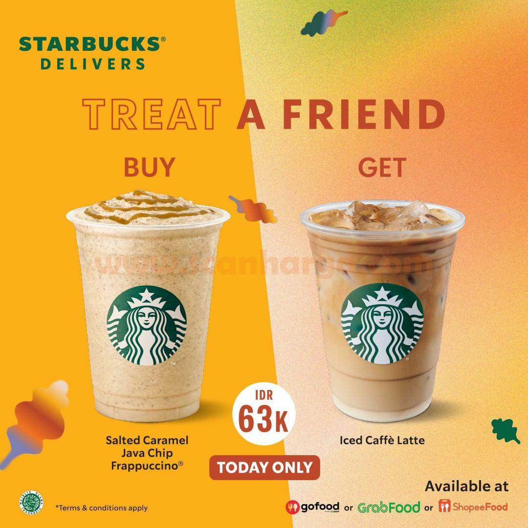 Promo Starbucks Treat A Friends Special 2 Drink Start From 63k Scanharga