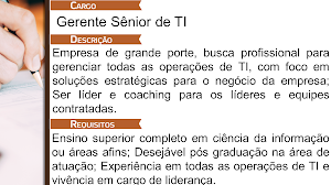 Vagas De Emprego Ti