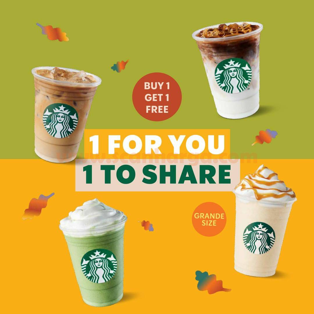 Promo Starbucks Beli 1 Gratis 1 Minuman Grande Size Scanharga