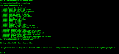 Online Book Author Listings