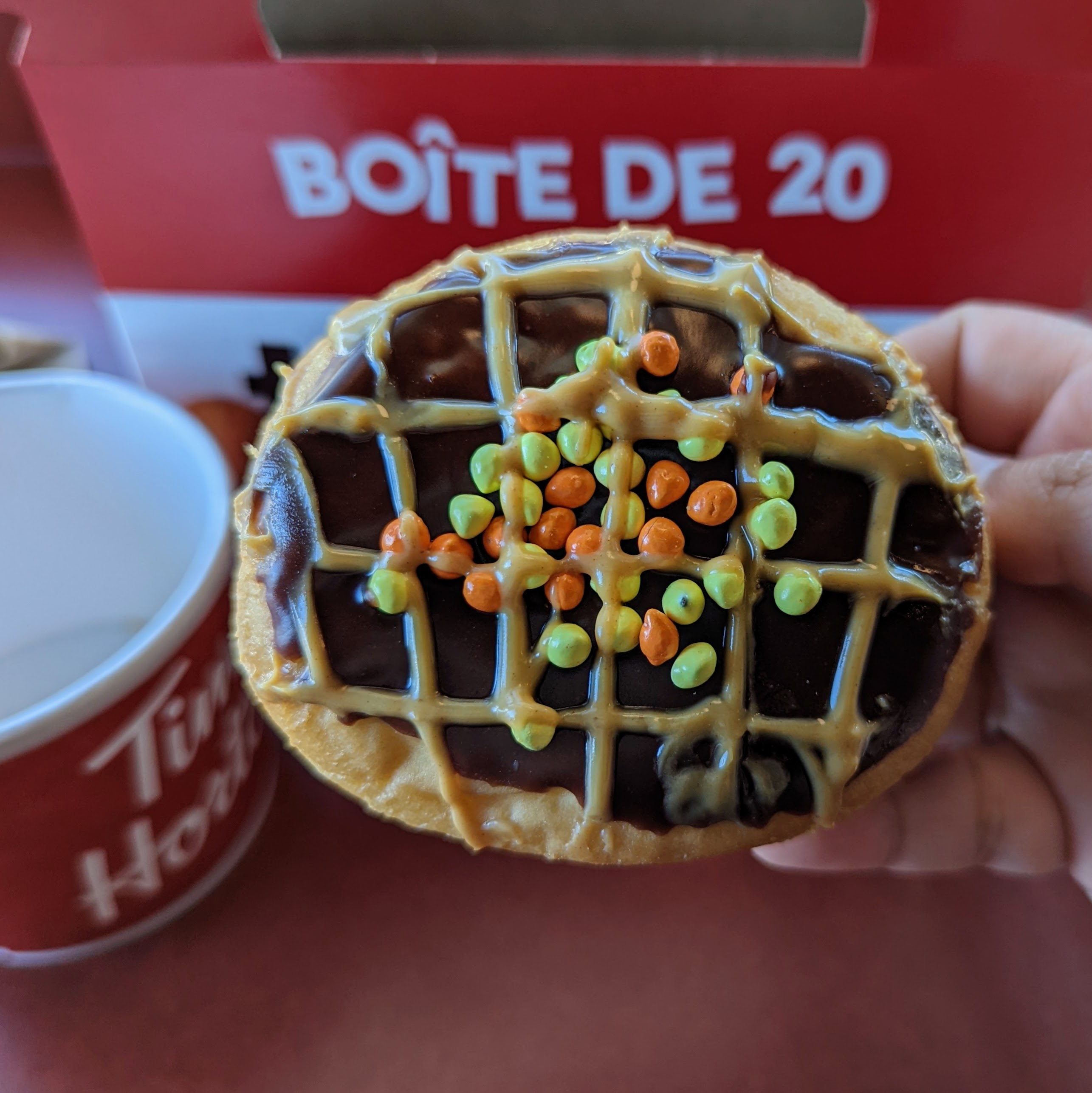 Smooch Food There S So Much To Eat Reese S Peanut Butter Cheesecake Dream Donut From Tim Hortons