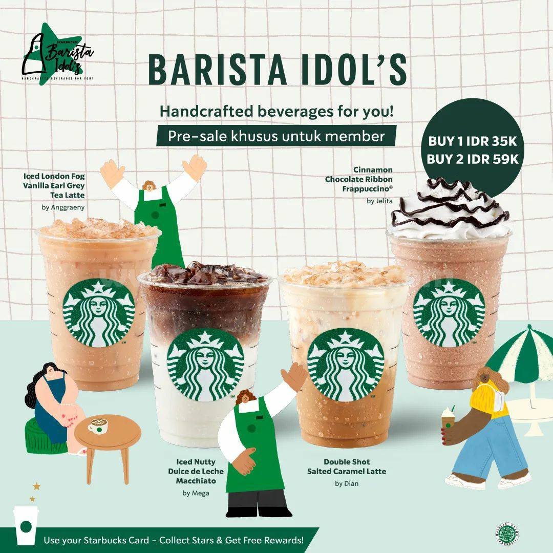Promo Starbucks Barista Idol Pre Sale Khusus Untuk Member Scanharga