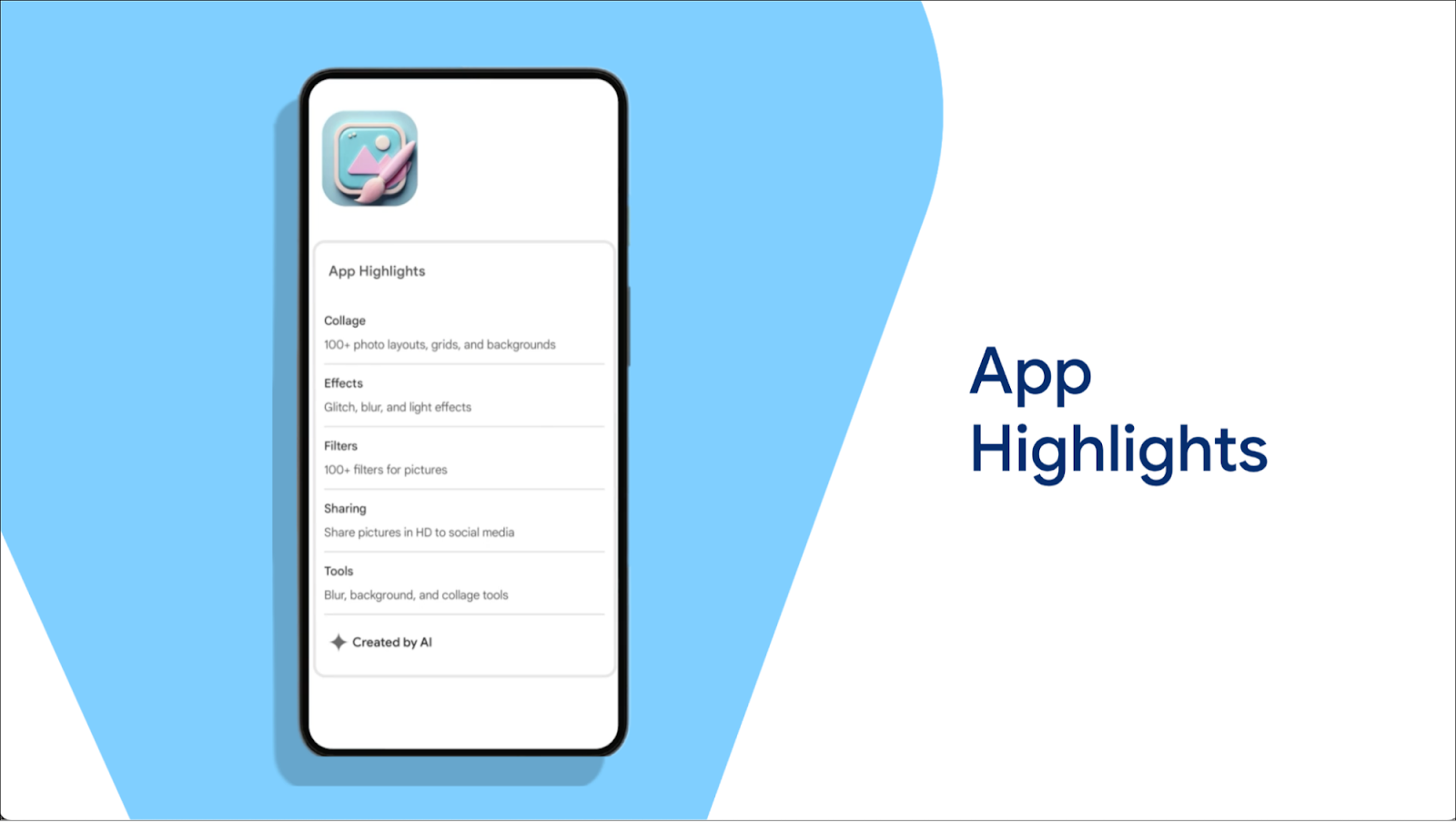 App highlights in Google Play