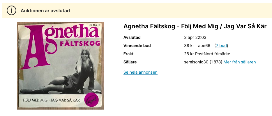 Salja Vinylskivor
