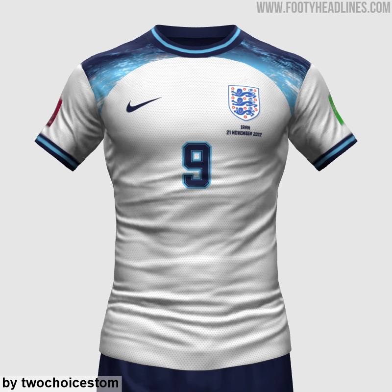 England 2022 World Cup Home Kit Prediction Footy Headlines