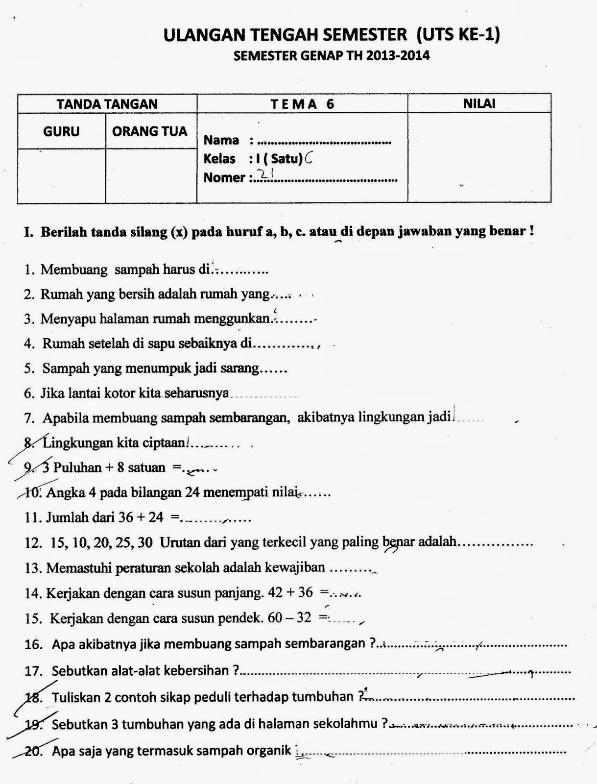 Soal Tematik Kelas 5 Tema 1 Semester 1 Terbaru 2018 S Kom Selamat Datang Di Web Sunarto