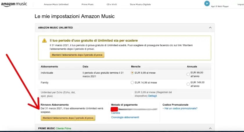 Come Disdire Amazon Music Unlimited E Hd
