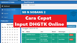 Cara Cepat Input DHGTK Online 