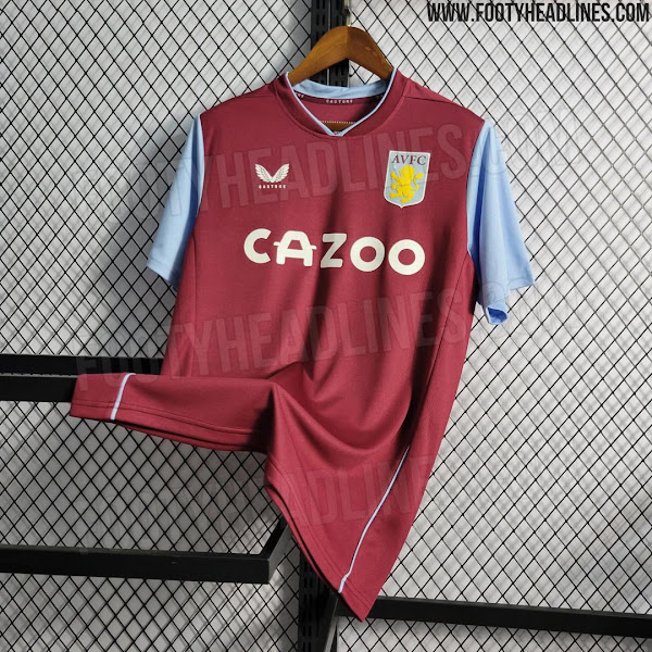 No More Kappa Castore Aston Villa 22 23 Home Away Third Kits Leaked Footy Headlines