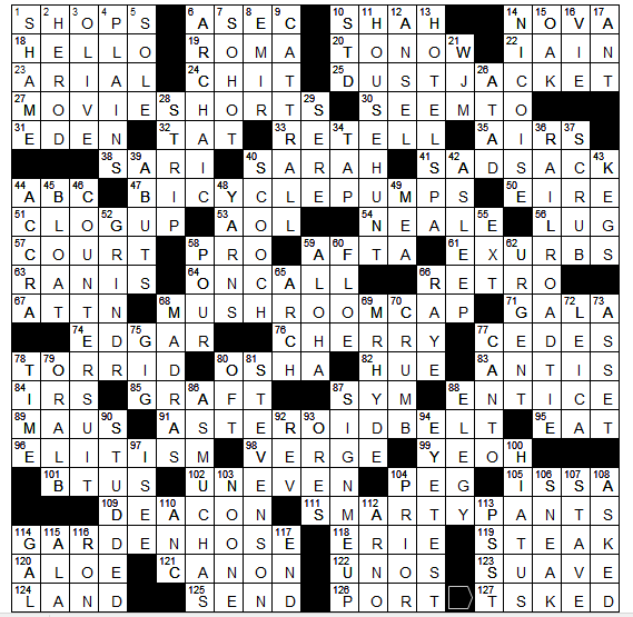 L A Times Crossword Corner Sunday May 1 2022 Patti Varol