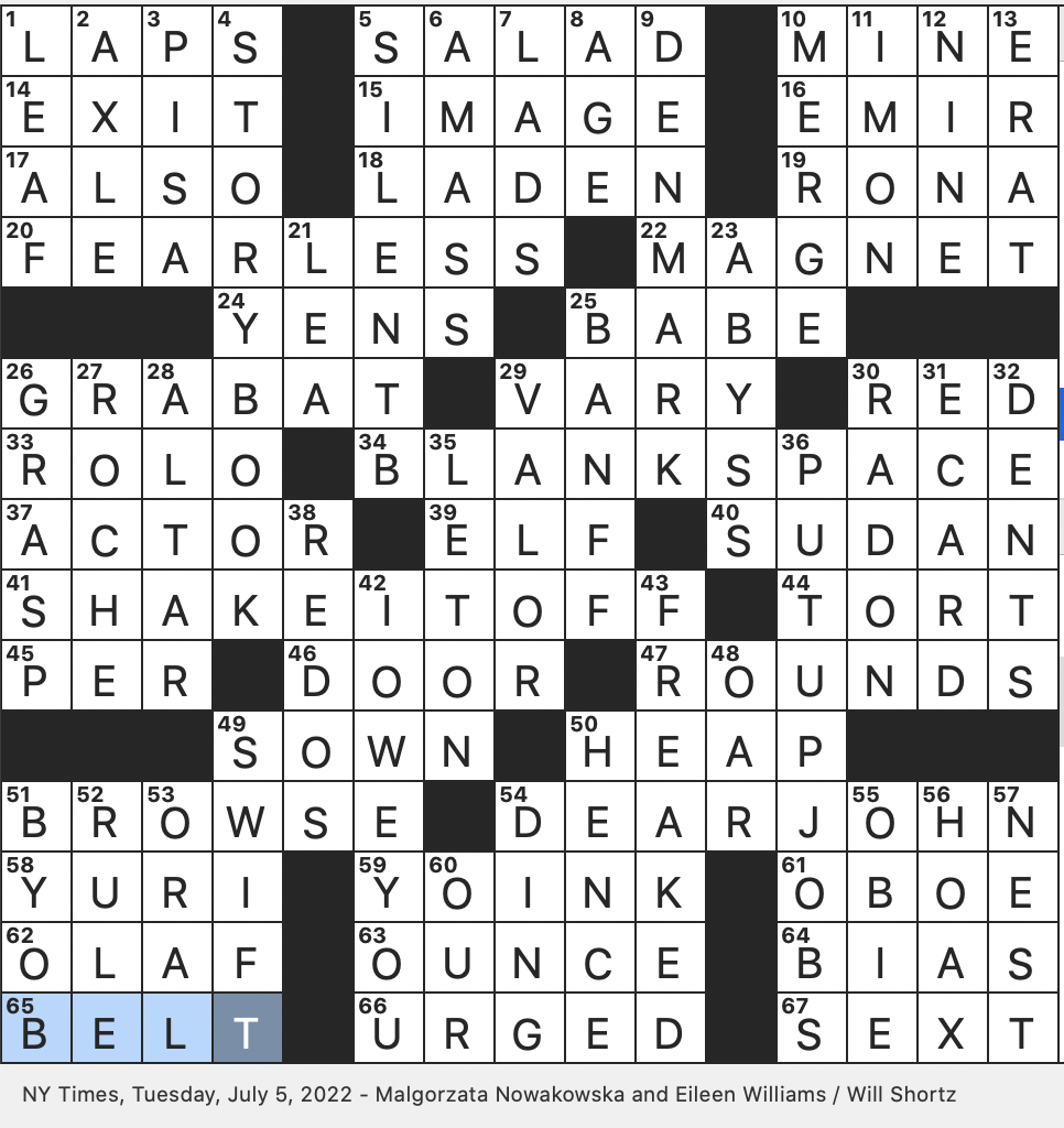 Rex Parker Does The Nyt Crossword Puzzle Symbol Over I In The Tropicana Logo Tue 7 5 22 Swimmer S Set La Posay Skin Care Brand Well Orchestrated Ruses Household Gas That
