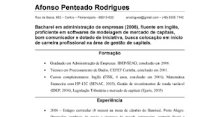 Apresentacao Para Curriculo Primeiro Emprego