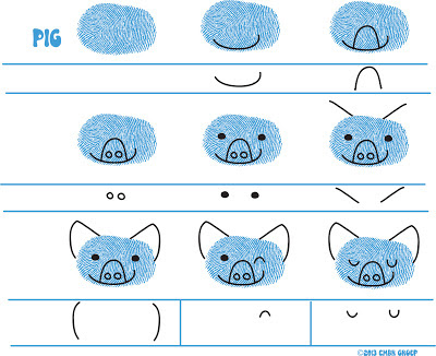 Ed Emberley's Pig Drawing Page