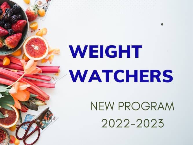 New Weight Watchers Plan 2022 2023