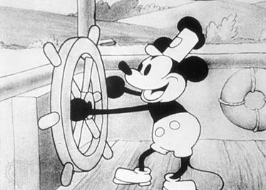 Mickey's first appearance in 1928 Mickey's first appearance in 1928