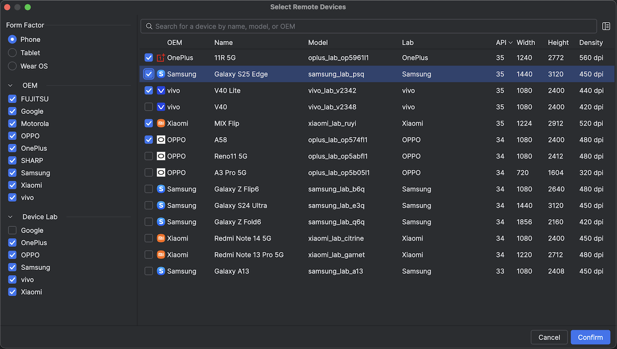 Embedded Layout Inspector for XR in Android Studio