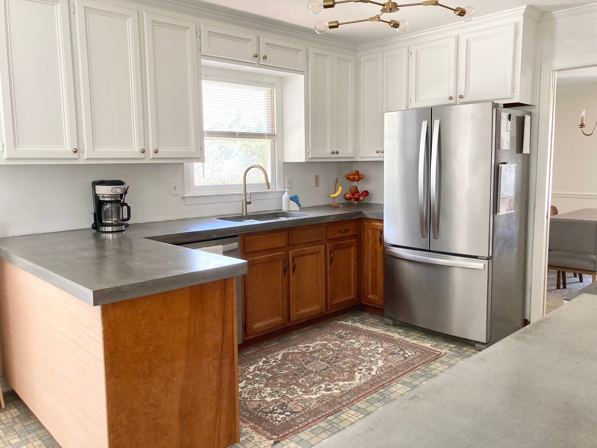 Diy Concrete Countertops Prep Pour Bean In Love