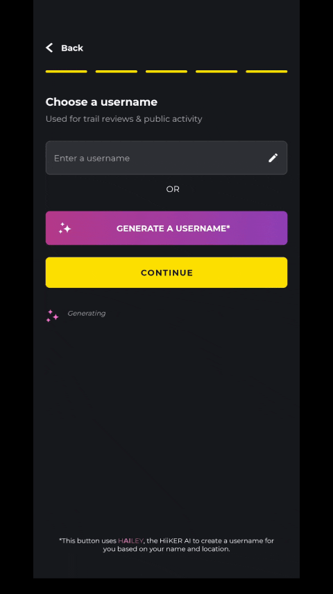 moving image of HiiKER app user experience