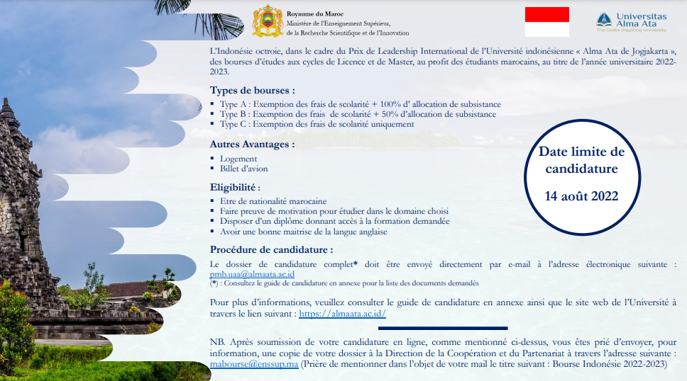 Bourses D Etudes En Indonesie 2022 2023