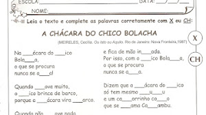 Emprego Do X E Ch