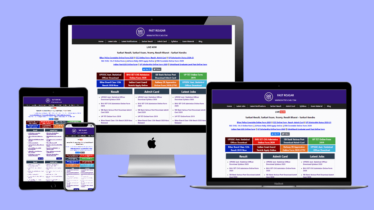 Sarkari Result Blogger Template