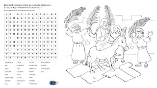 Mots Caches Et Mots Fleches Sur La Semaine Sainte Le Careme Et Paques