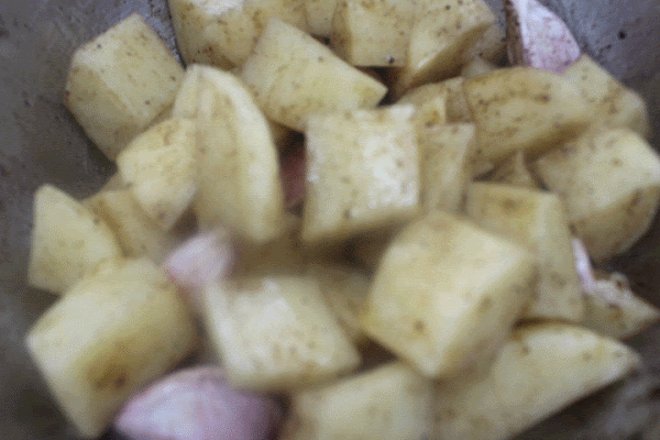 Patatas Fritas Con Ajos Morcilla Y Chorizo En Freidora De Aire Cocina