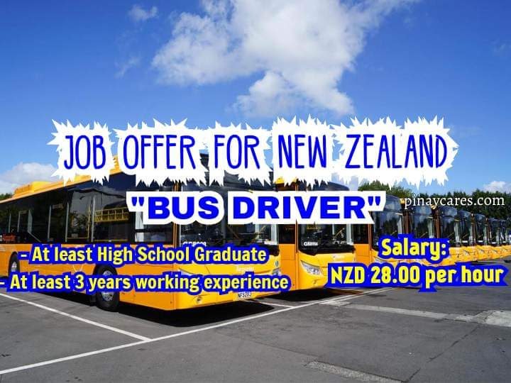 21st Century Manpower Resources Inc Is Looking For Bus Driver S Bound To New Zealand No Placement Fee Pinay Cares