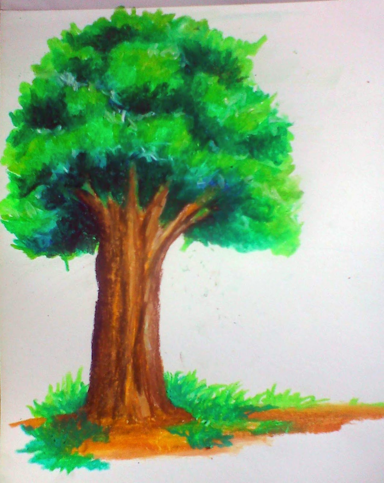 Cara Mewarnai Gradasi Rumput GAMBAR MEWARNAI HD