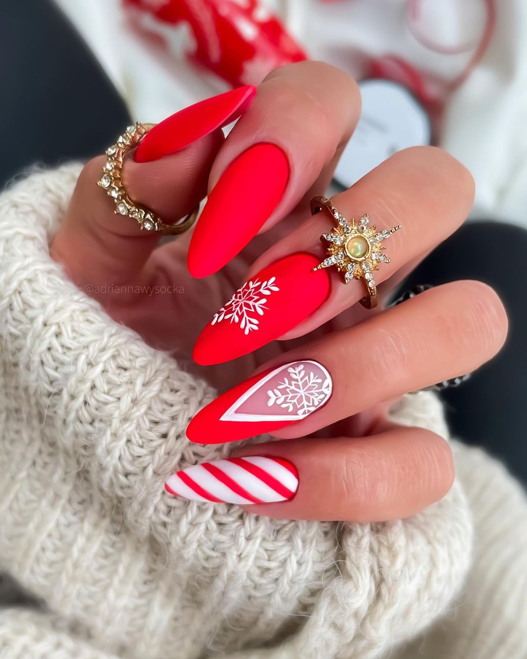 Melody Jacob Christmas Nail Ideas