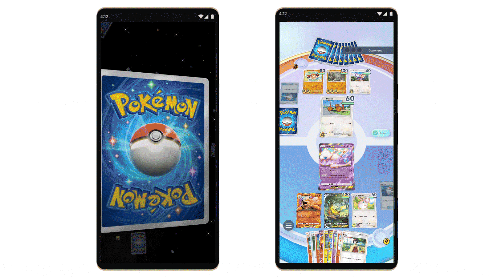 Moving image showing gameplay of Pokemon TCG Pocket on Google Play 