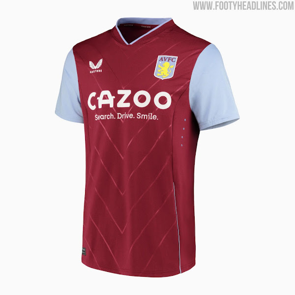No More Kappa Castore Aston Villa 22 23 Home Kit Released Footy Headlines