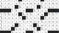 egg-shaped crossword clue