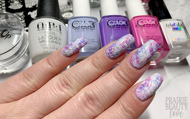Prairie Beauty Nail Art Pastel Galaxy Space Cats Nails