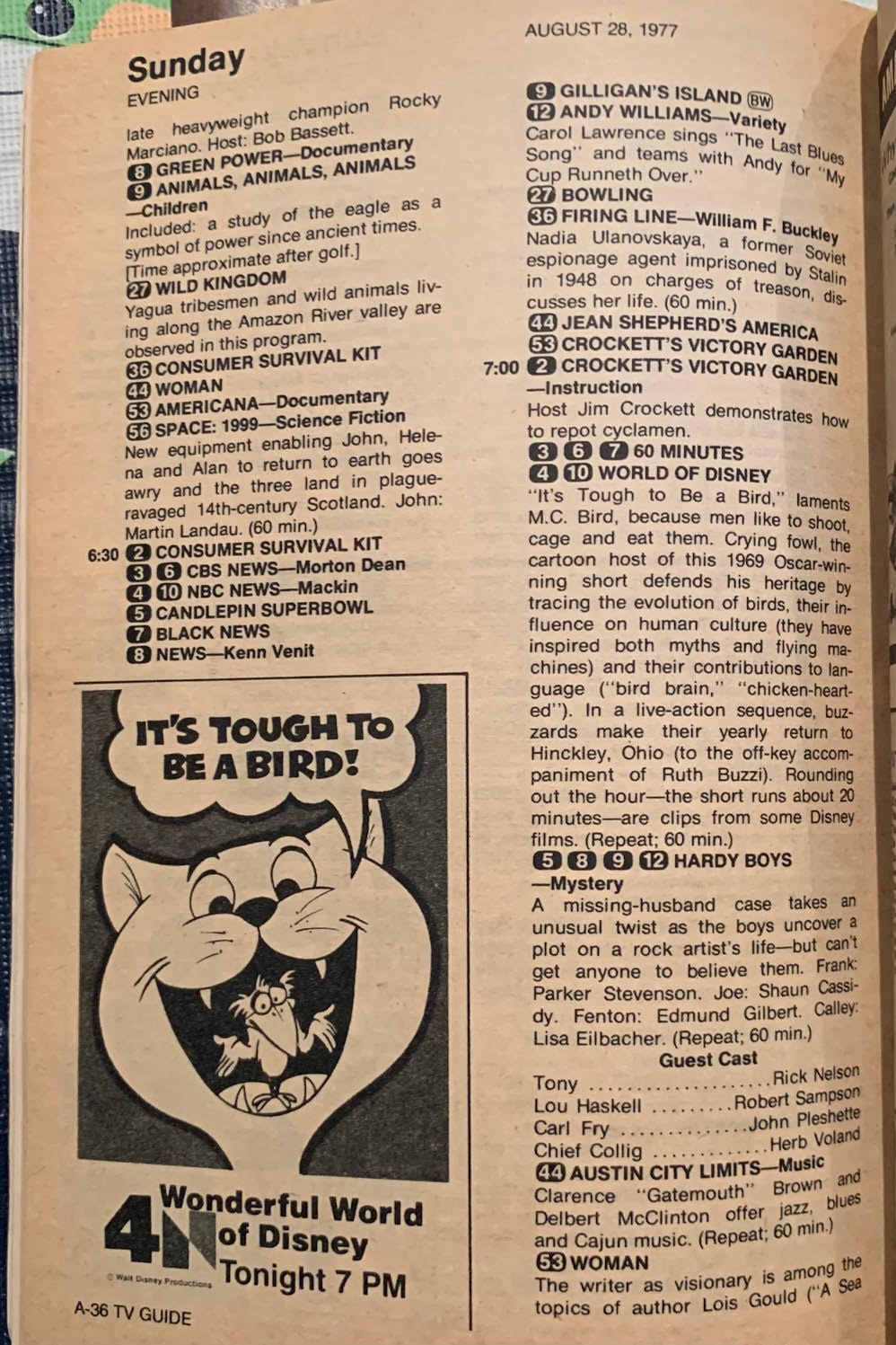 Battle Of The Network Shows Tv Guide Bonus Game 8 26 77 The Listings