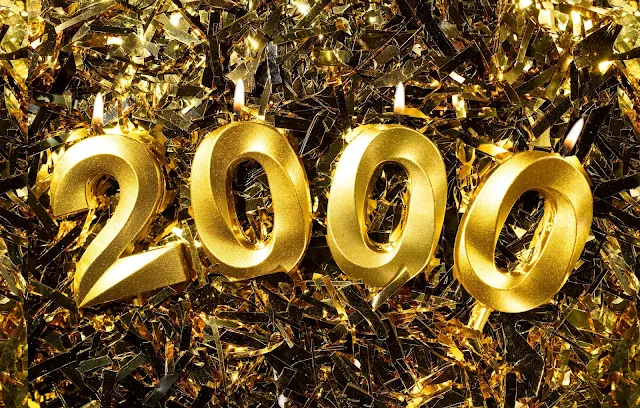 Golden 2000 with candles