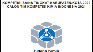 Soal dan Kunci Jawaban Kompetensi Sains Nasional (KSN) KIMIA SMA/MA Tingkat Kabupaten Tahun 2020