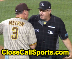 Close Call Sports Umpire Ejection Fantasy League Mlb Ejection 127 Paul Emmel 3 Bob Melvin