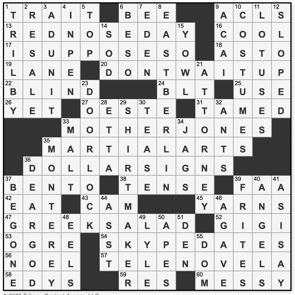 L A Times Crossword Corner Saturday October 29 2022 Emet Ozar And Matthew Stock
