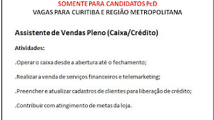 Vagas Pcd Curitiba
