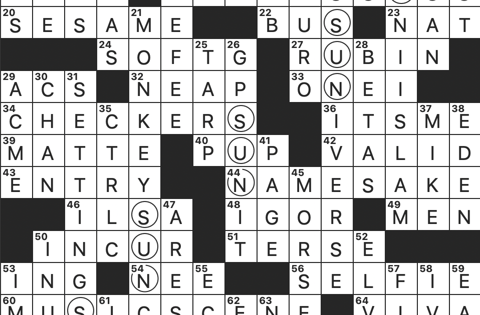 Rex Parker Does The Nyt Crossword Puzzle Sound At The Start Of Gentle And Giant Mon 6 27 22 Animal Relative An Astonished Person May Claim To Be Pc Shortcut For