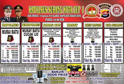 Lomba burung berkicau kapolres serang kota cup 1. 18 agustus 2019 siap-siap dapat doorprize elektronik