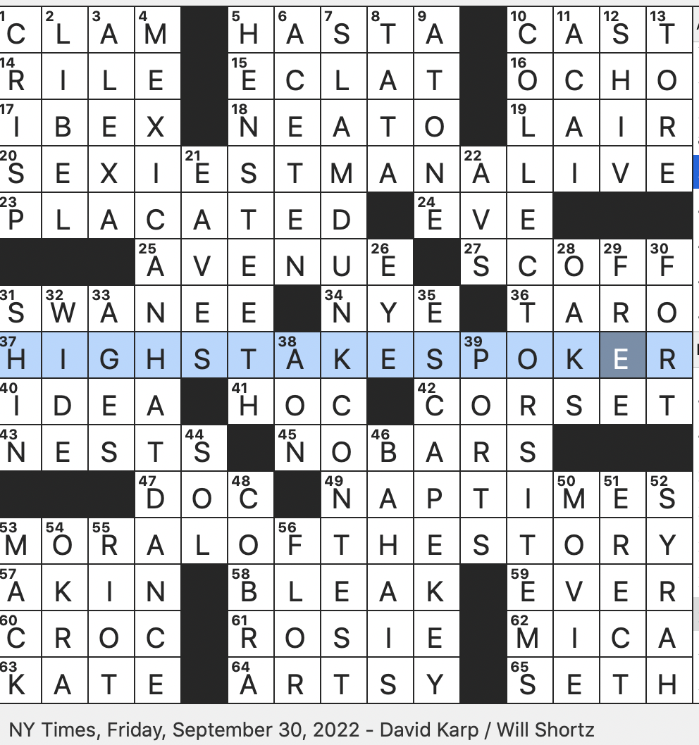 Rex Parker Does The Nyt Crossword Puzzle Robot Maid On The Jetsons Fri 9 30 22 Stretches For The Rest Of Us Hawaiian Crop Threatened By The Apple Snail Something