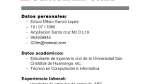 Exemplos Curriculum Vitae Primeiro Emprego